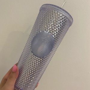 Silver Starbucks limited edition studded tumbler